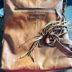Lisa Leonard Brown Leather Tote Bag